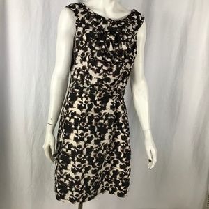 Banana Republic Dress Size 6 Sheath Ruffle Neck